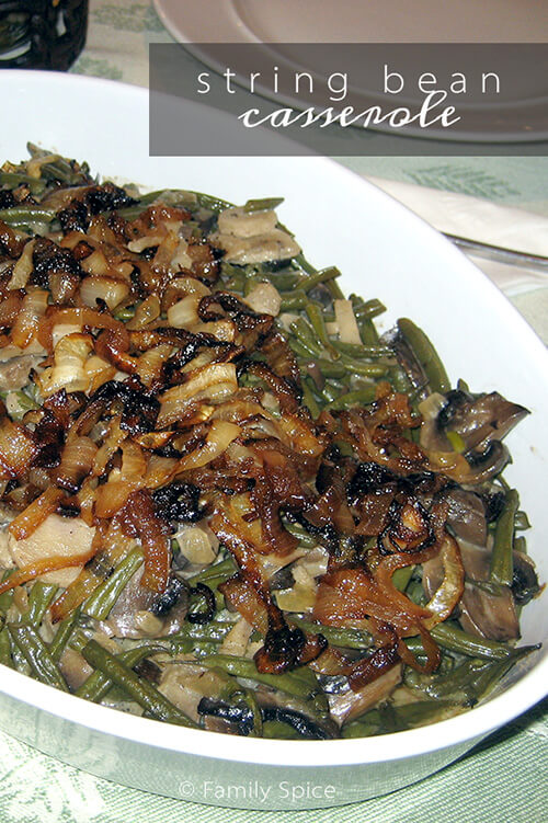 easy green bean casserole with mushroom