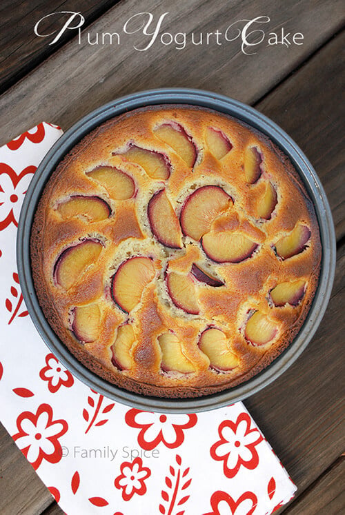 Plum Yogurt Cake