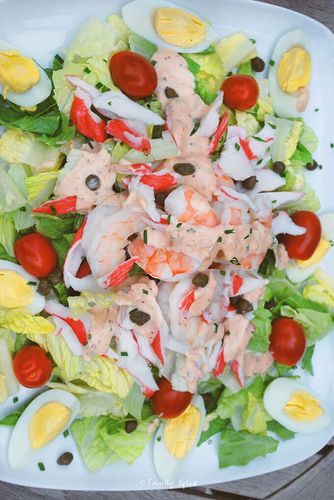 Shrimp and Crab Louis Salad - Family Spice