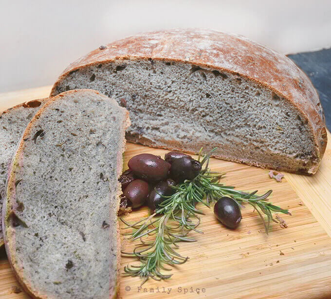 Olive Obsession Kalamata Olive Rosemary Bread Family Spice
