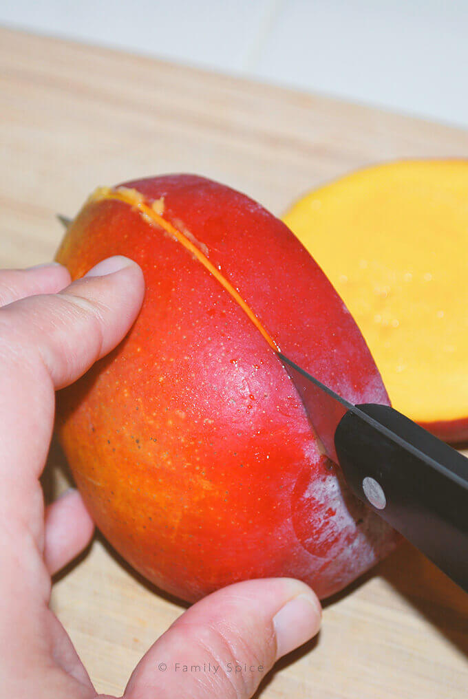 How to cut a mango by FamilySpice.com