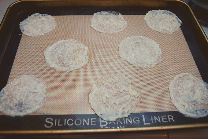 Baking up Lacy Coconut Crisps by FamilySpice.com