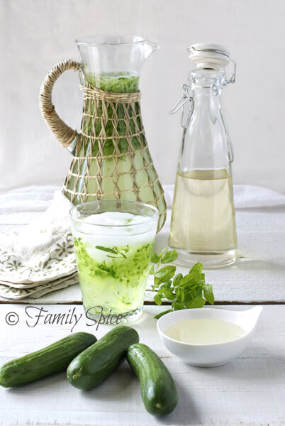 Persian Mint & Cucumber Cooler (Sekanjabin)