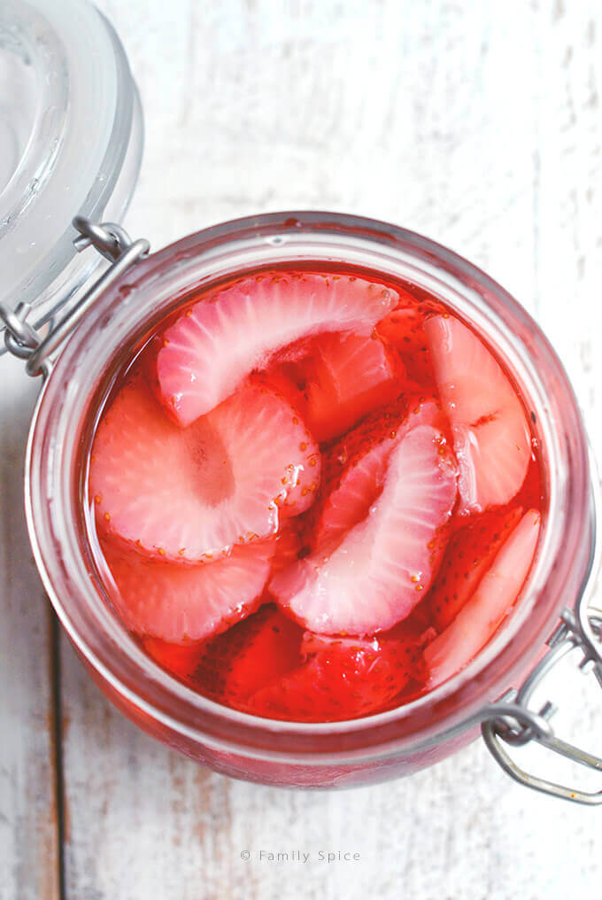 Strawberry Vodka for a Strawberry Martini by FamilySpice.com