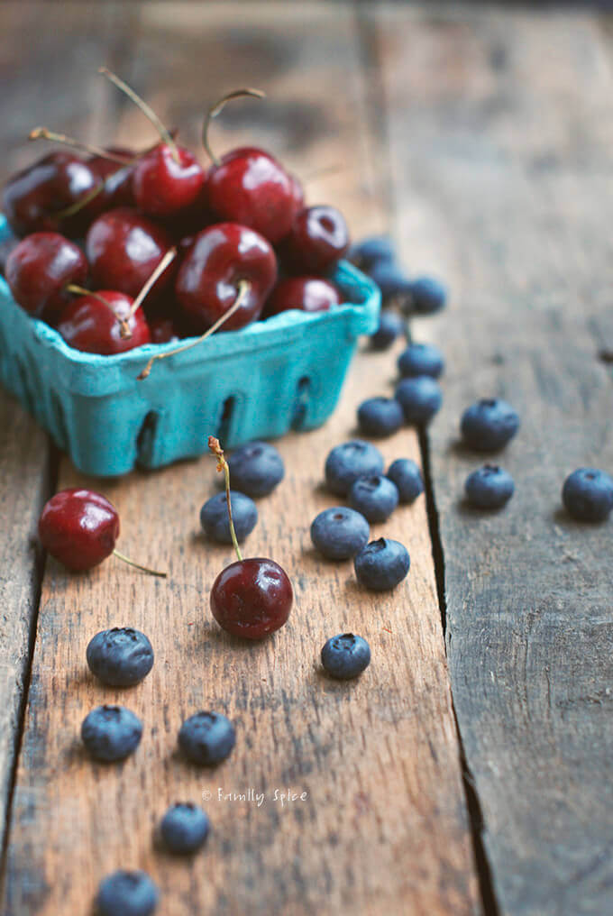 Cherries and Blueberries by FamilySpice.com