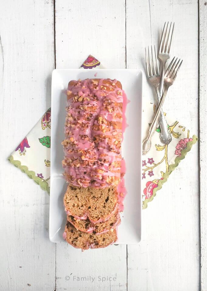 Olive Oil Beet Bread with Walnuts by FamilySpice.com