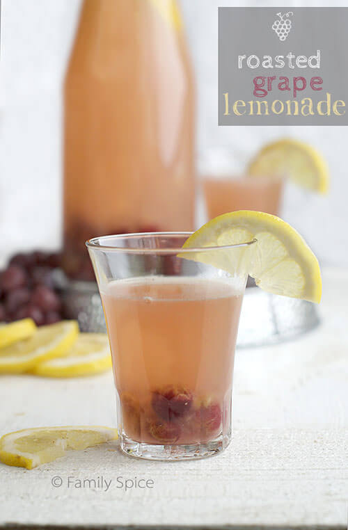 Roasted Grape Lemonade by FamilySpice.com
