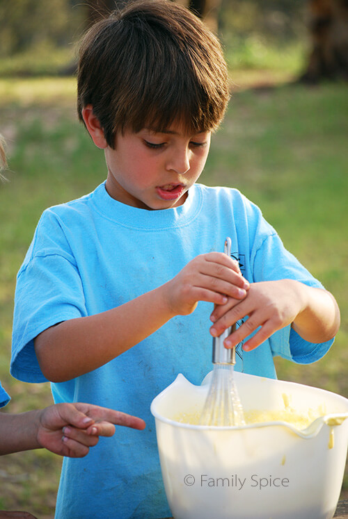 Kids love to cook, even while camping! - FamilySpice.com