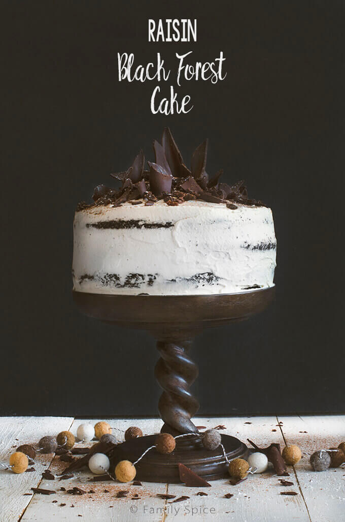 Raisin Black Forest Cake by FamilySpice.com