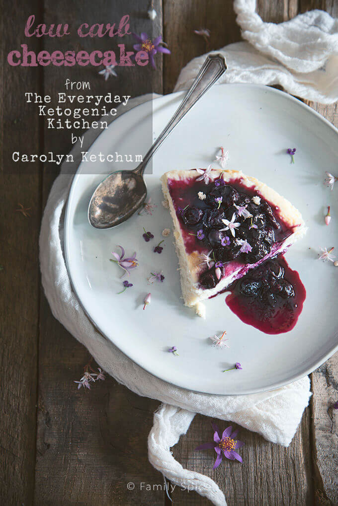 Low Carb Cheesecake from The Everyday Ketogenic Kitchen Cookbook {Giveaway} on FamilySpice.com
