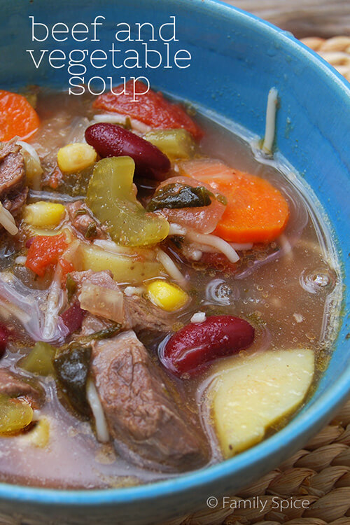 Hearty Beef Vegetable Soup - Family Spice