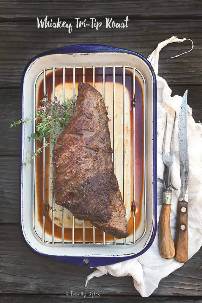 Easy and delicious Whiskey Tri-Tip Roast by FamilySpice.com