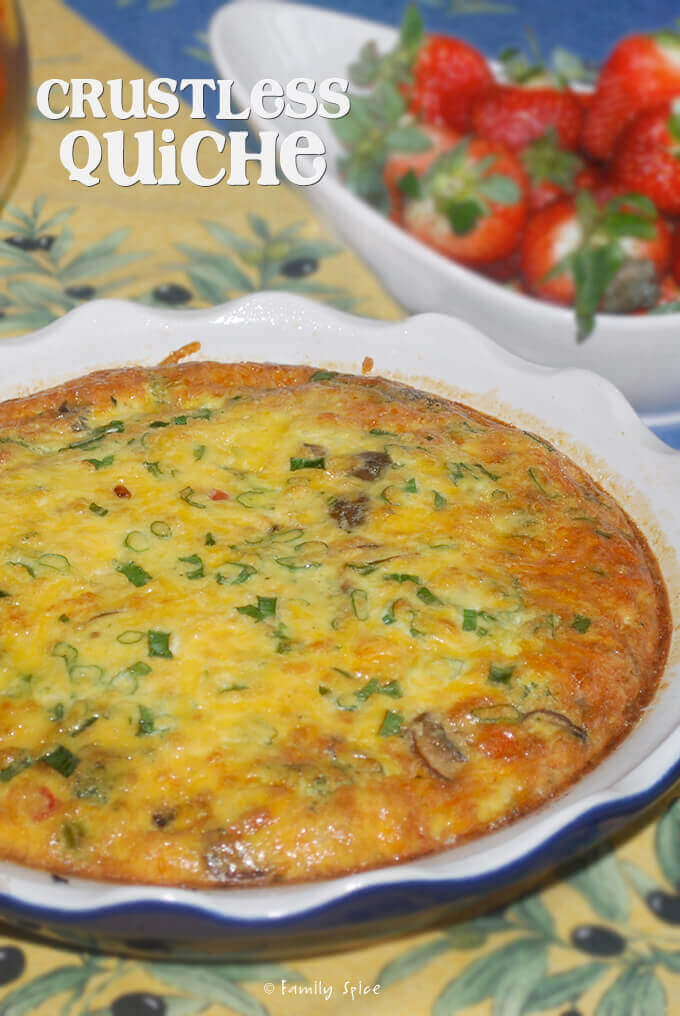 Crustless Quiche with Sausage and Vegetables - Family Spice