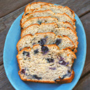 Whole Wheat Banana Bread with Blueberries by FamilySpice.com