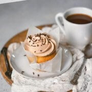 pinterest image for Baileys cupcakes