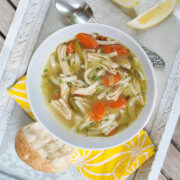 Chicken Noodle Soup with Lemon by FamilySpice.com