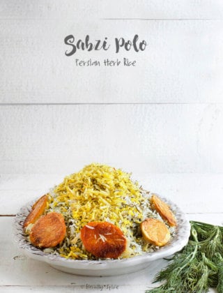 Persian Herbed Rice (Sabzi Polo) by FamilySpice.com