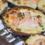 Eggplant and Shrimp Tapas with Manchego Cheese by FamilySpice.com