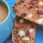 Chocolate Biscotti with Cranberries and Macadamia Nuts by FamilySpice.com