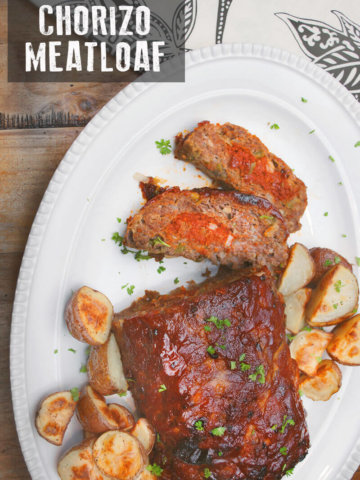 Chorizo Meatloaf with potatoes by FamilySpice.com