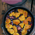 Dutch Oven Recipes: Campfire Berry Cobbler by FamilySpice.com