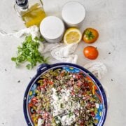 Pinterest image for cactus and quinoa salad.