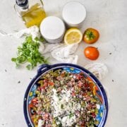 Pinterest image for cactus and quinoa salad.