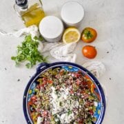 Pinterest image for cactus and quinoa salad.