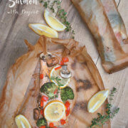 Parchment Poached Salmon with Thyme by FamilySpice.com