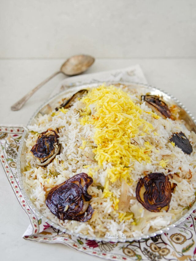 Persian Raisin Rice Shirin Polo with Raisins | Persian Sweet Rice - Family Spice