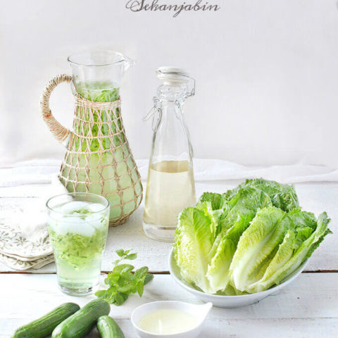 Persian Mint & Cucumber Cooler (Sekanjabin) by FamilySpice.com
