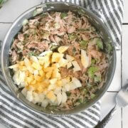 Pinterest image for tuna egg salad