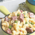 Pinterest Image For Corned Beef Mac and Cheese by FamilySpice.com