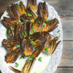 Braised Baby Purple Artichokes with Olive Oil and Wine by FamilySpice.com
