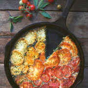 Kale and Heirloom Tomato Crustless Quiche by FamilySpice.com