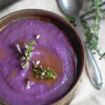Purple Sweet Potato Cauliflower Soup by FamilySpice.com