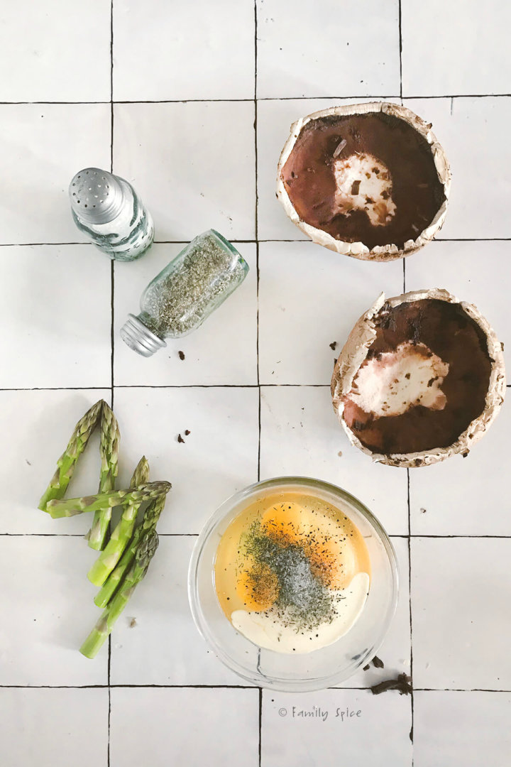 Portobello and Asparagus Keto Quiche - Family Spice