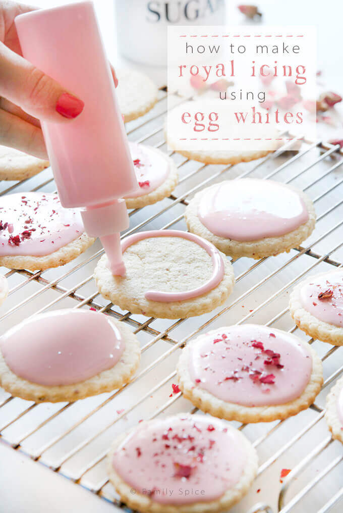 Decorating Cookies with Egg White Royal Icing by FamilySpice.com