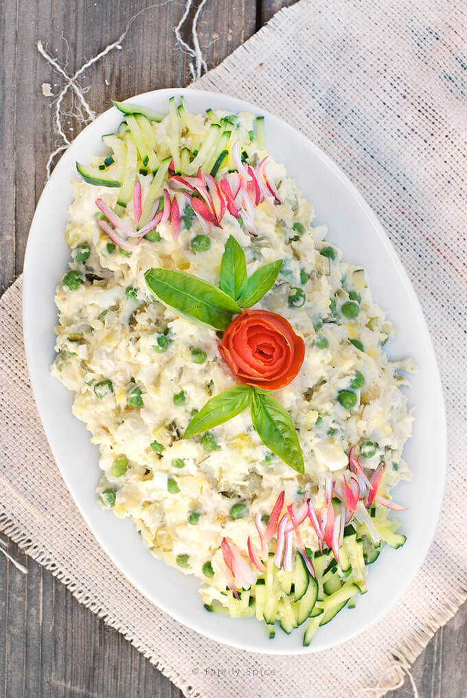 Salad Olivieh (Persian Potato Salad with Chicken) by FamilySpice.com
