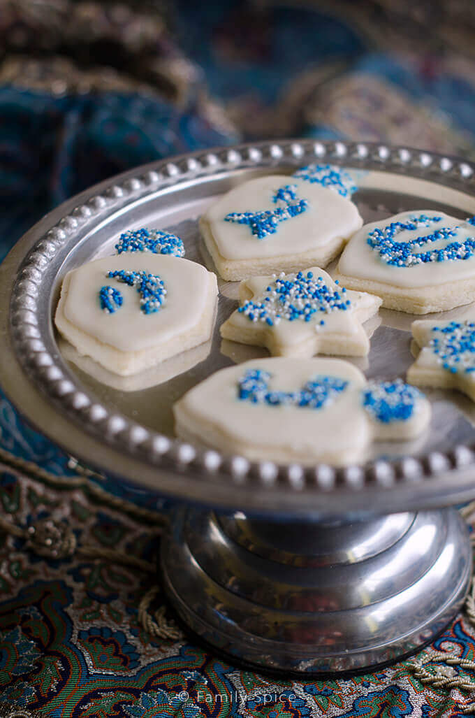 Cream Cheese Sugar Cookies for Chanukkah by FamilySpice.com