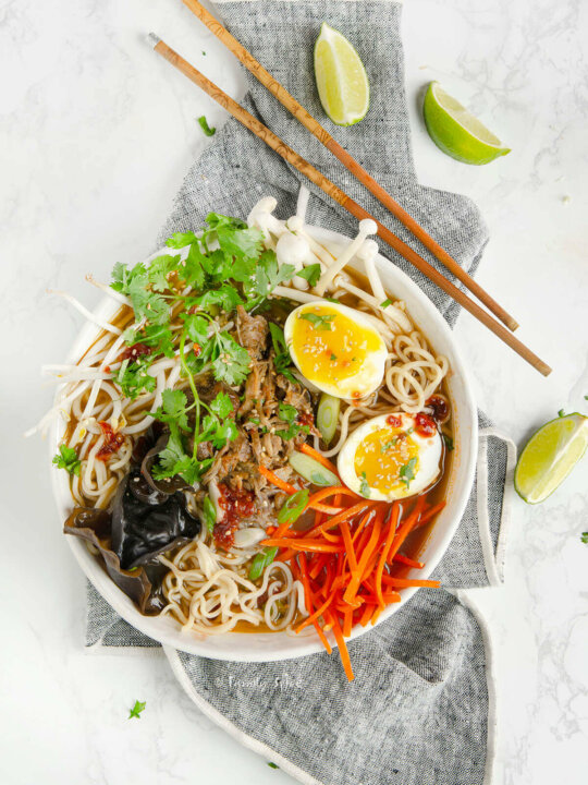 Spicy Pulled Pork Ramen - Family Spice