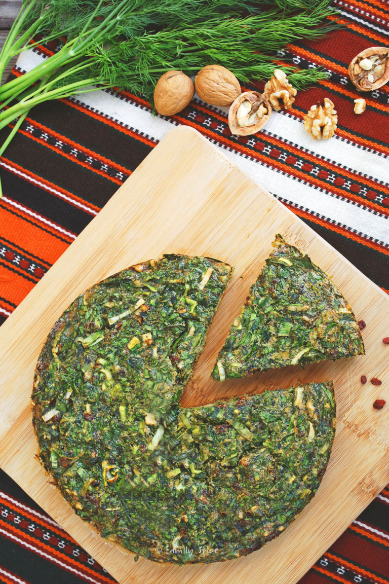 Persian Herb Quiche | Kookoo Sabzi (Kuku Sabzi) - Family Spice