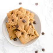Pinterest image for chocolate chip cookie bars.