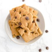 Pinterest image for chocolate chip cookie bars.