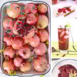 Pomegranate recipes collage by FamilySpice.com