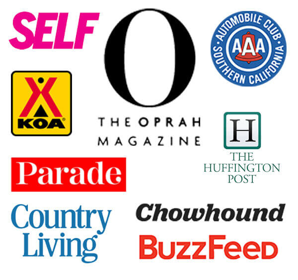 Press logos where Family Spice has been featured