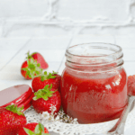 pinterest image for strawberry rhubarb jam