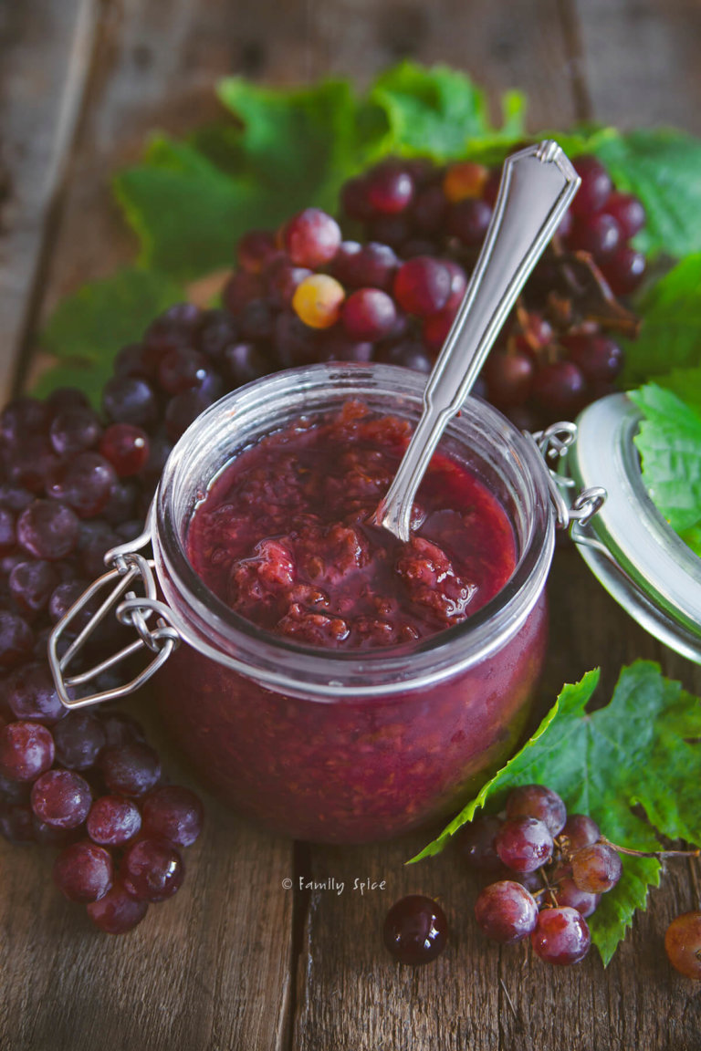 Homemade Grape Jam - No Pectin - Family Spice
