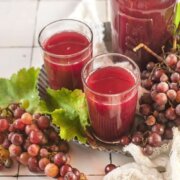 pinterest image for homemade grape juice