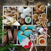 pinterest image for christmas cookie box
